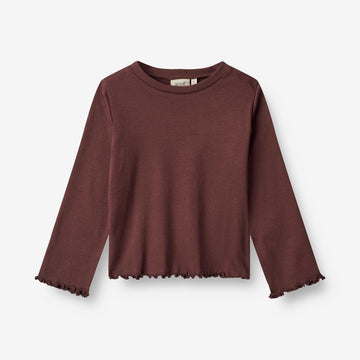 Wheat Main  T-skjorte Else Jersey Tops and T-Shirts 2118 aubergine