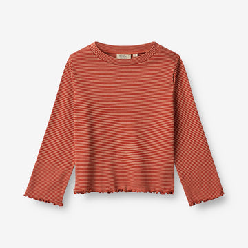 Wheat Main  T-skjorte Else Jersey Tops and T-Shirts 1952 paprika stripe