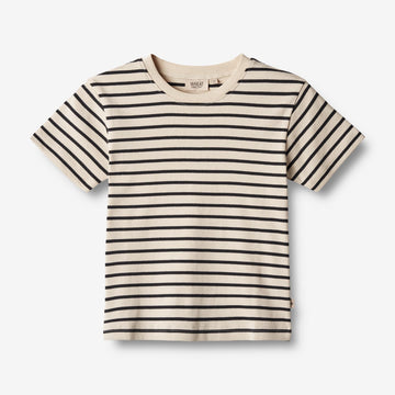Wheat Main  T-skjorte Fabian Jersey Tops and T-Shirts 1433 navy stripe