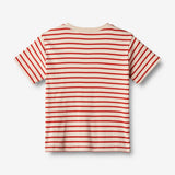 Wheat Main  T-skjorte Fabian Jersey Tops and T-Shirts 2078 red stripe