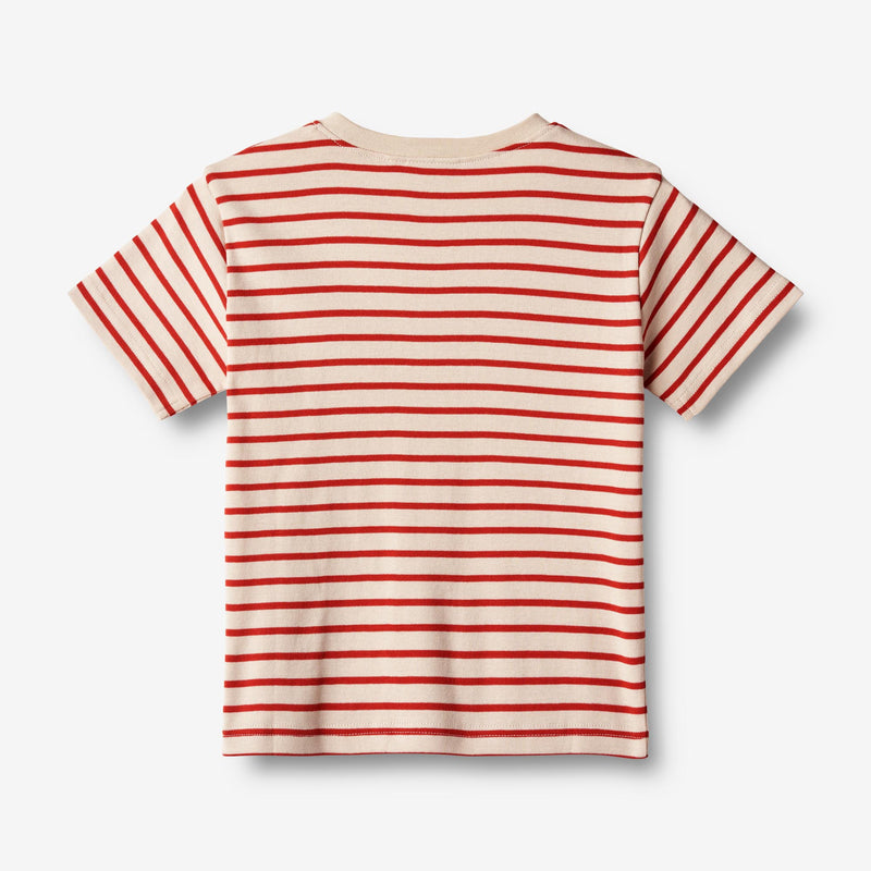 Wheat Main  T-skjorte Fabian Jersey Tops and T-Shirts 2078 red stripe