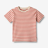 Wheat Main  T-skjorte Fabian Jersey Tops and T-Shirts 2078 red stripe