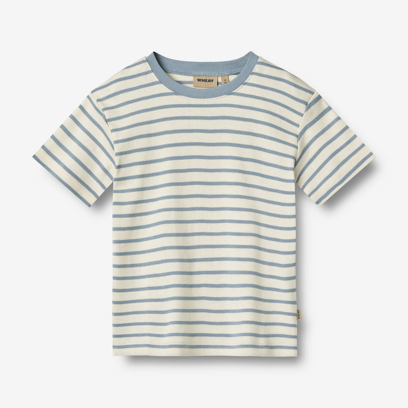 Wheat Main T-skjorte Fabian Jersey Tops and T-Shirts 1479 shell stripe