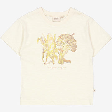 Wheat Main  T-skjorte Grønn Jersey Tops and T-Shirts 3356 chalk