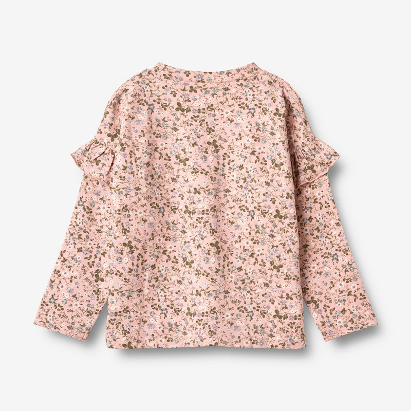 Wheat Main T-skjorte L/S Belinda Jersey Tops and T-Shirts 9536 rose powder flowers