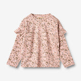 Wheat Main T-skjorte L/S Belinda Jersey Tops and T-Shirts 9536 rose powder flowers