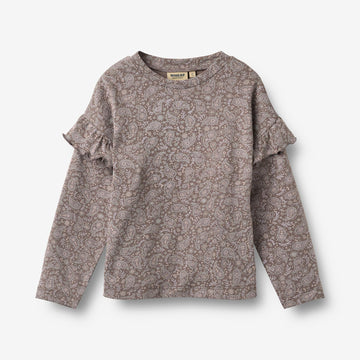 Wheat Main T-skjorte L/S Belinda T-Shirt 9768 purple plum paisley