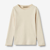 Wheat Main T-skjorte L/S Belis Jersey Tops and T-Shirts 3129 eggshell