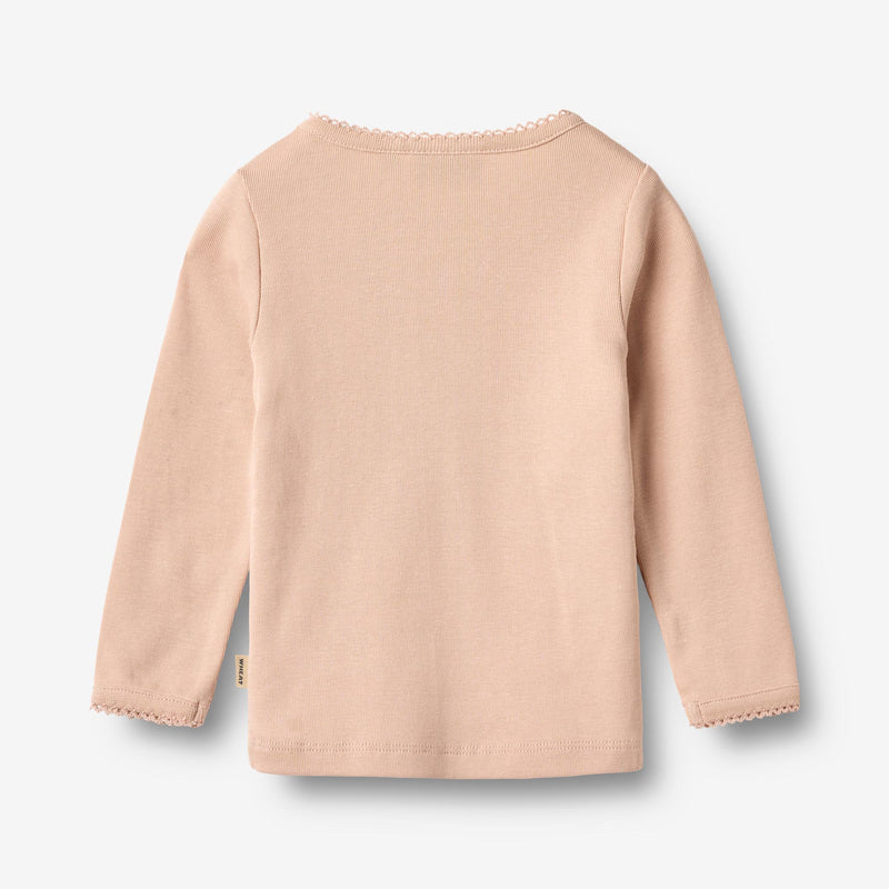 Wheat Main T-skjorte L/S Belis Jersey Tops and T-Shirts 2032 rose dust