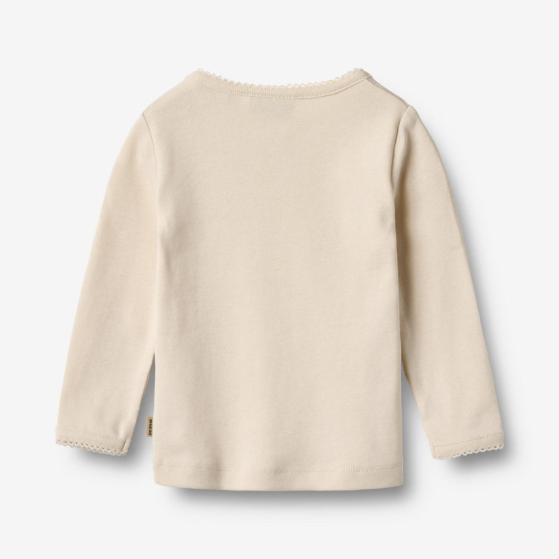 Wheat Main T-skjorte L/S Belis Jersey Tops and T-Shirts 3129 eggshell