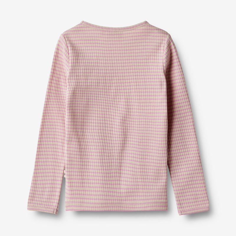 Wheat Main  T-skjorte L/S Britt Jersey Tops and T-Shirts 2354 pink lilac stripe