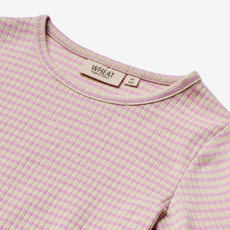 Wheat Main  T-skjorte L/S Britt Jersey Tops and T-Shirts 2354 pink lilac stripe