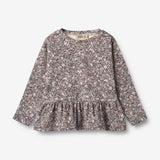 Wheat Main T-skjorte L/S Carolina Jersey Tops and T-Shirts 9565 purple stone flowers