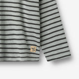 Wheat Main T-skjorte L/S Dallas Jersey Tops and T-Shirts 1396 soft blue stripe