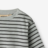 Wheat Main T-skjorte L/S Dallas Jersey Tops and T-Shirts 1396 soft blue stripe