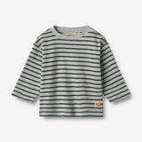 Wheat Main T-skjorte L/S Dallas Jersey Tops and T-Shirts 1396 soft blue stripe
