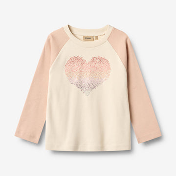 Wheat Main T-skjorte L/S Darrin Jersey Tops and T-Shirts 2032 rose dust