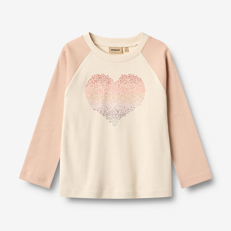 Wheat Main T-skjorte L/S Darrin Jersey Tops and T-Shirts 2032 rose dust