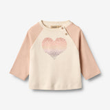 Wheat Main T-skjorte L/S Darrin Jersey Tops and T-Shirts 2032 rose dust