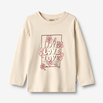 Wheat Main T-skjorte L/S Dixie T-Shirt 3191 offwhite