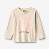 Wheat Main T-skjorte L/S Dixie T-Shirt 3191 offwhite
