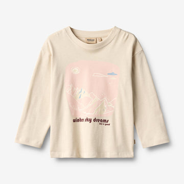 Wheat Main T-skjorte L/S Dixie T-Shirt 3191 offwhite