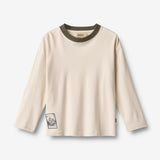 Wheat Main T-skjorte L/S Dixie Merke T-Shirt 3129 eggshell