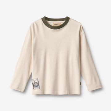 Wheat Main T-skjorte L/S Dixie Merke T-Shirt 3129 eggshell