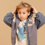 Wheat Main T-skjorte L/S Dixie Print T-Shirt 3191 offwhite