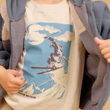 Wheat Main T-skjorte L/S Dixie Print T-Shirt 3191 offwhite