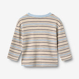 Wheat Main T-skjorte L/S Ebbe T-Shirt 9877 multi blue stripe