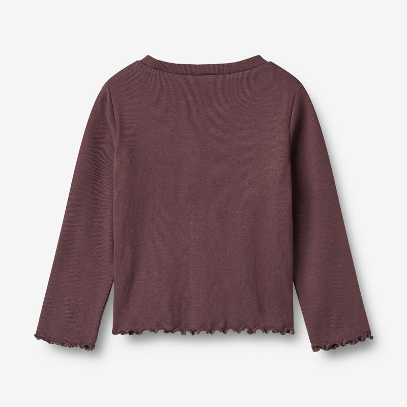 Wheat Main T-skjorte L/S Else Jersey Tops and T-Shirts 3030 fudge