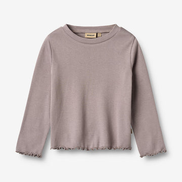 Wheat Main T-skjorte L/S Else Jersey Tops and T-Shirts 9531 dusty purple