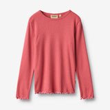 Wheat Main T-skjorte L/S Elsie T-Shirt 1037 raspberry