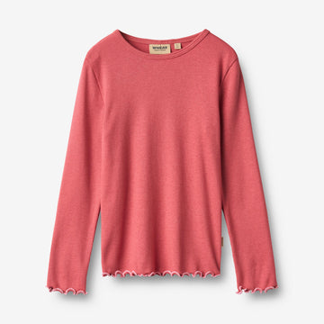 Wheat Main T-skjorte L/S Elsie T-Shirt 1037 raspberry