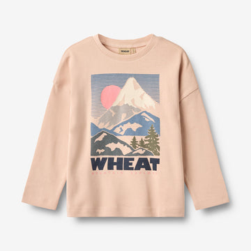 Wheat Main T-skjorte L/S Hanni Jersey Tops and T-Shirts 2032 rose dust