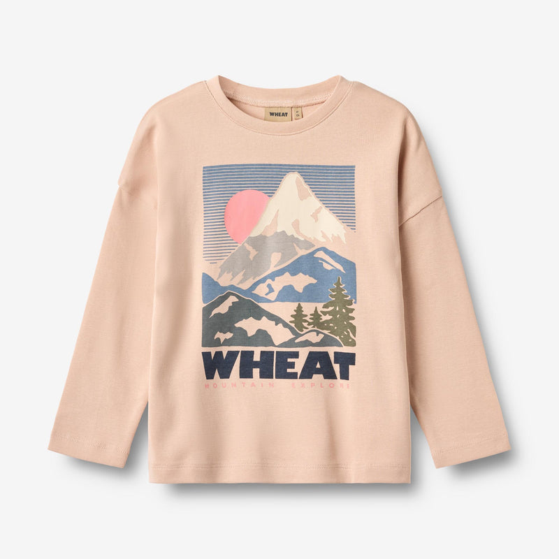 Wheat Main T-skjorte L/S Hanni Jersey Tops and T-Shirts 2032 rose dust