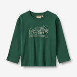 Wheat Main T-skjorte L/S Holger Jersey Tops and T-Shirts 9558 kale
