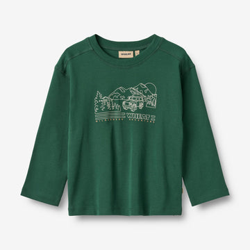 Wheat Main T-skjorte L/S Holger Jersey Tops and T-Shirts 9558 kale
