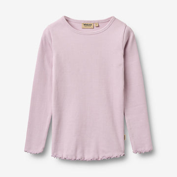 Wheat Main T-skjorte L/S Ida T-Shirt 1346 lavender