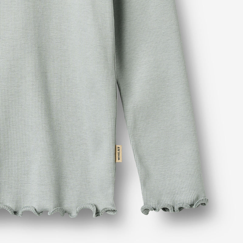 Wheat Main T-skjorte L/S Ida T-Shirt 9567 soft rain