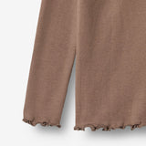 Wheat Main T-skjorte L/S Ida T-Shirt 9573 toffee brown