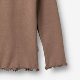 Wheat Main T-skjorte L/S Ida T-Shirt 9573 toffee brown