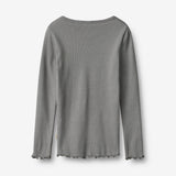 Wheat Main T-skjorte L/S Ida T-Shirt 9624 flint