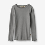 Wheat Main T-skjorte L/S Ida T-Shirt 9624 flint
