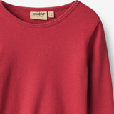 Wheat Main T-skjorte L/S Ida T-Shirt 9697 red cherry
