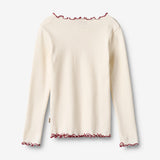 Wheat Main T-skjorte L/S Ida T-Shirt 3182 ivory