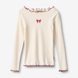 Wheat Main T-skjorte L/S Ida T-Shirt 3182 ivory