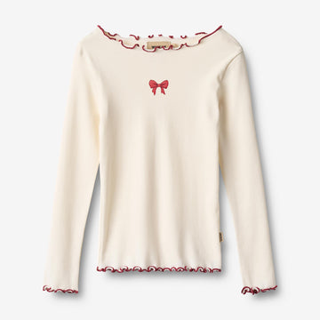 Wheat Main T-skjorte L/S Ida T-Shirt 3182 ivory