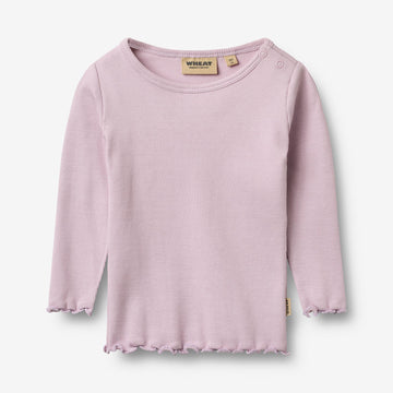 Wheat Main T-skjorte L/S Ida T-Shirt 1346 lavender